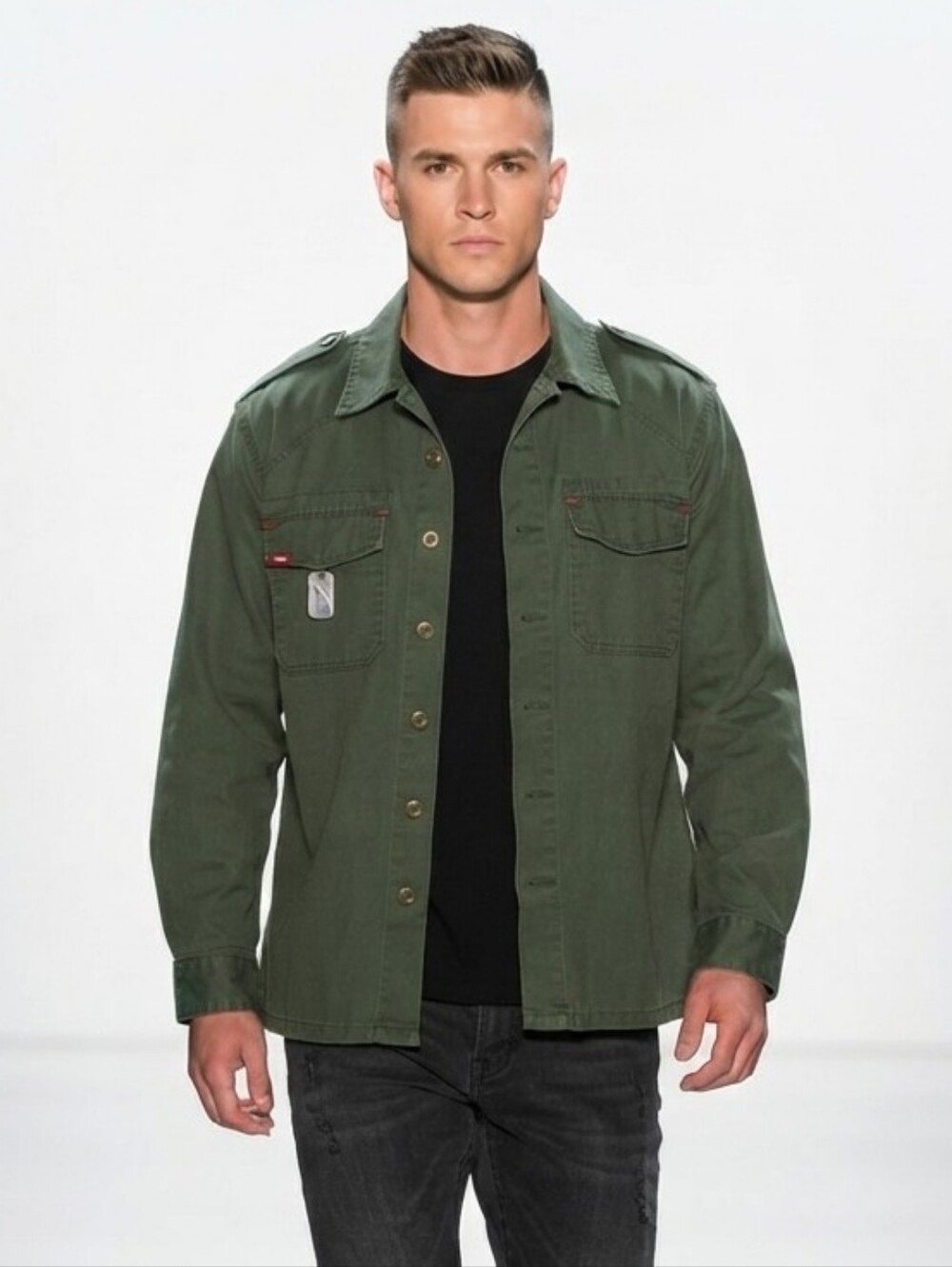 Rothco Olive Green Military BDU Field Shirt Jacket Large Regular Utility